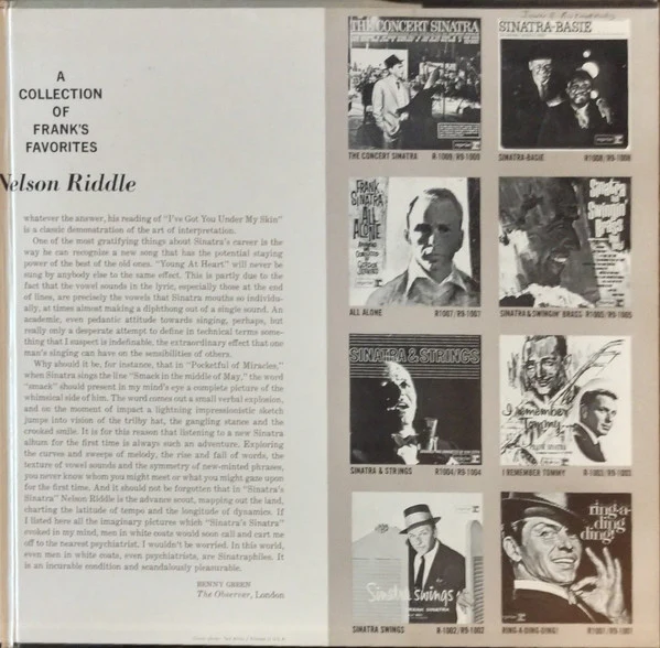 Frank Sinatra - Sinatra's Sinatra (LP, Album, Mono, Gat) (Very Good Plus (VG+)) - Image 4