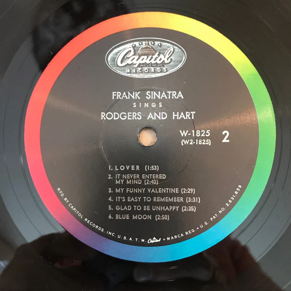 Frank Sinatra - Sings Rodgers And Hart (LP, Comp, Mono, Scr) (Near Mint (NM or M-)) - Image 4