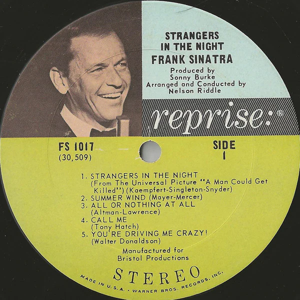 Frank Sinatra - Strangers In The Night (LP, Album) (Good Plus (G+)) - Image 3