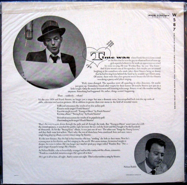 Frank Sinatra - Swing Easy! And Songs For Young Lovers (LP, Comp, Mono, Scr) (Very Good Plus (VG+)) - Image 2