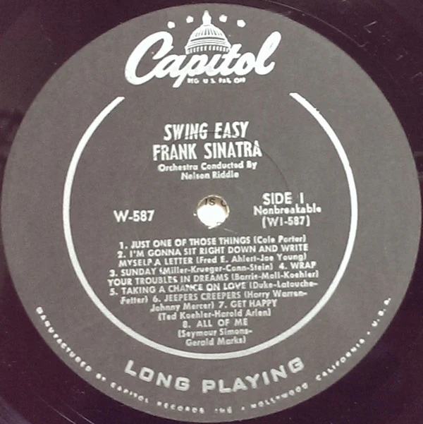 Frank Sinatra - Swing Easy! And Songs For Young Lovers (LP, Comp, Mono, Scr) (Very Good Plus (VG+)) - Image 3