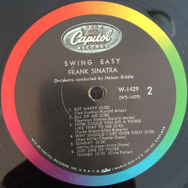 Frank Sinatra - Swing Easy (LP, Album, Mono, RE, Scr) (Near Mint (NM or M-)) - Image 4