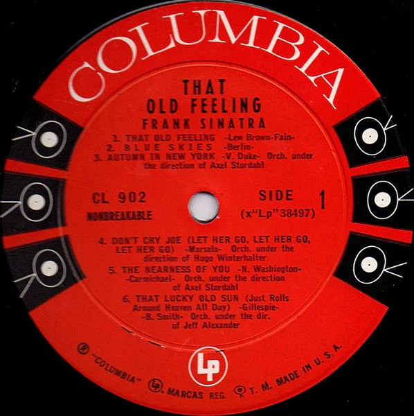 Frank Sinatra - That Old Feeling (LP, Comp, Mono) (Very Good (VG)) - Image 3