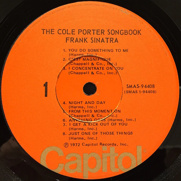 Frank Sinatra - The Cole Porter Songbook (LP, Comp, Club, Ltd, Cap) (Very Good (VG)) - Image 3