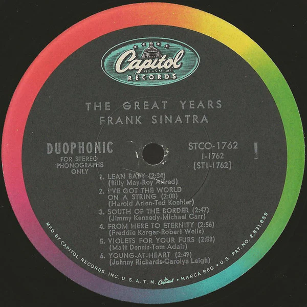 Frank Sinatra - The Great Years (3xLP, Comp) (Very Good (VG)) - Image 3