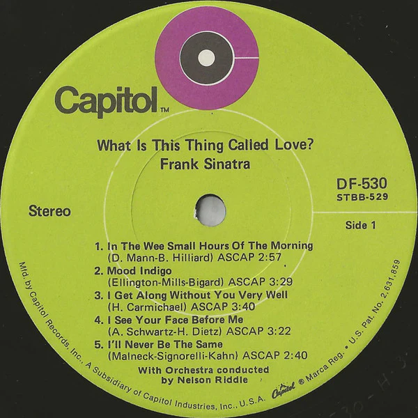 Frank Sinatra - What Is This Thing Called Love? (LP, Album, RE, Gre) (Near Mint (NM or M-)) - Image 3