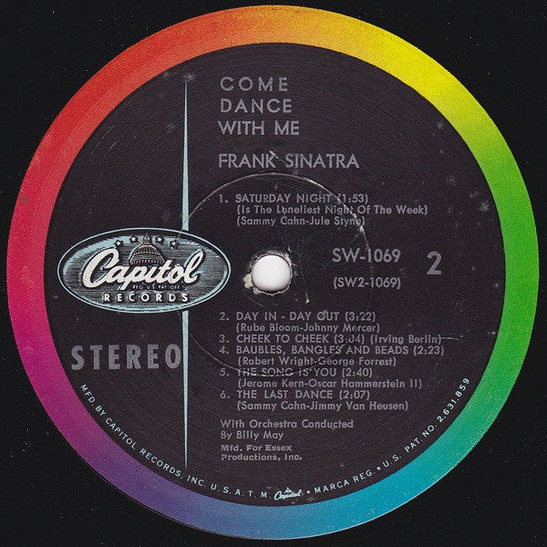 Frank Sinatra With Billy May And His Orchestra - Come Dance With Me! (LP, Album, RP, Scr) (Very Good Plus (VG+)) - Image 4