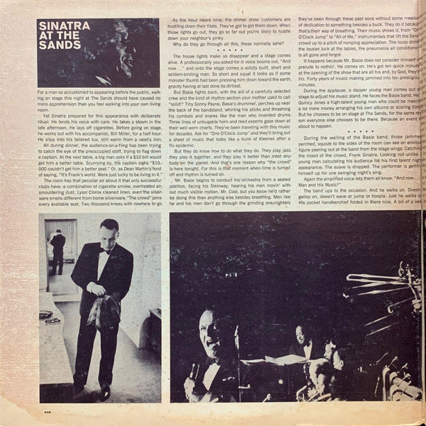 Frank Sinatra With Count Basie & The Orchestra* Arranged & Conducted Quincy Jones - Sinatra At The Sands (2xLP, Album, Mono, San) (Very Good (VG)) - Image 2