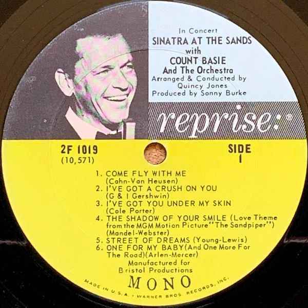 Frank Sinatra With Count Basie & The Orchestra* Arranged & Conducted Quincy Jones - Sinatra At The Sands (2xLP, Album, Mono, San) (Very Good (VG)) - Image 5