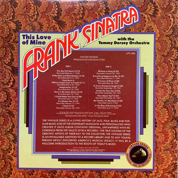 Frank Sinatra With The Tommy Dorsey And His Orchestra - This Love Of Mine (LP, Comp, Hol) (Very Good (VG)) - Image 4