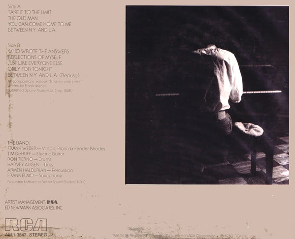 Frank Weber  - Frank Weber (LP, Ind) (Very Good Plus (VG+)) - Image 2