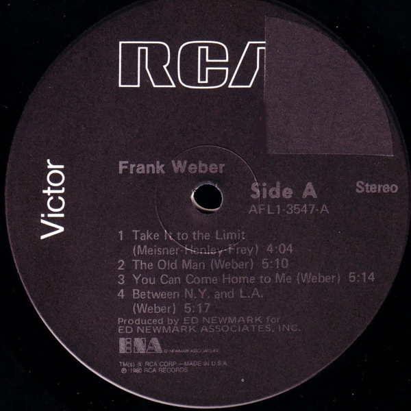 Frank Weber  - Frank Weber (LP, Ind) (Very Good Plus (VG+)) - Image 4