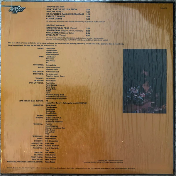 Frank Zappa - Apostrophe (') (LP, Album, Win) (Very Good Plus (VG+)) - Image 2