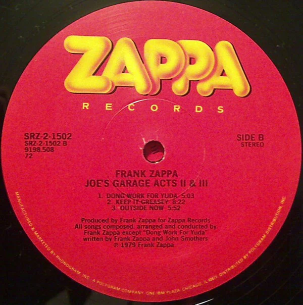 Frank Zappa - Joe's Garage Acts II & III (2xLP, Album, PRC) (Very Good Plus (VG+)) - Image 4