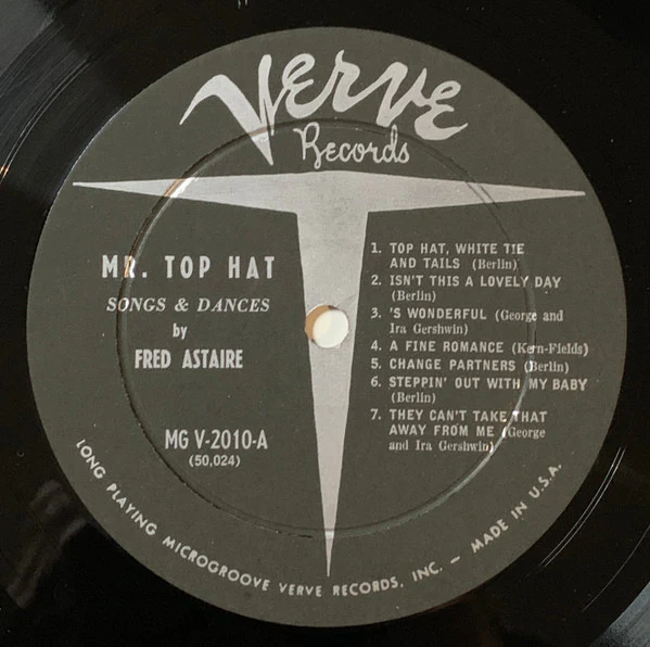 Fred Astaire - Mr. Top Hat (LP, Album, Mono) (Very Good Plus (VG+)) - Image 3