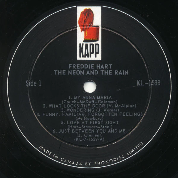 Freddie Hart - The Neon And The Rain (LP, Album, Mono) (Very Good Plus (VG+)) - Image 3