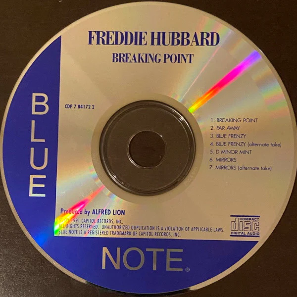 Freddie Hubbard - Breaking Point (CD, Album, RE) (Near Mint (NM or M-)) - Image 3