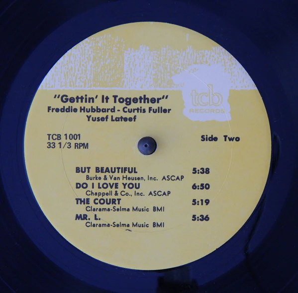 Freddie Hubbard, Curtis Fuller, Yusef Lateef - Gettin' It Together (LP, Album, RE, Yel) (Very Good Plus (VG+)) - Image 4