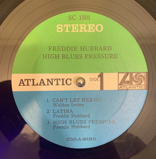 Freddie Hubbard - High Blues Pressure (LP, Album) (Very Good Plus (VG+)) - Image 3