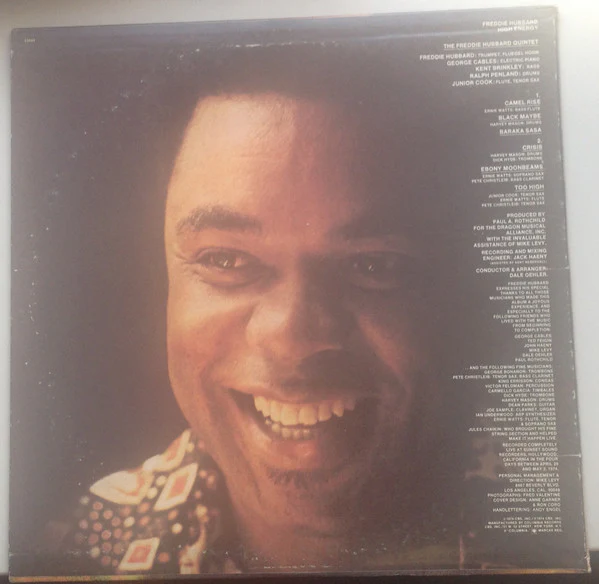 Freddie Hubbard - High Energy (LP, Album) (Very Good Plus (VG+)) - Image 2