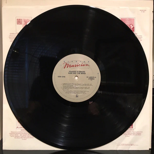 Freddie Hubbard - Ride Like The Wind (LP, Album, SP ) (Very Good Plus (VG+)) - Image 2