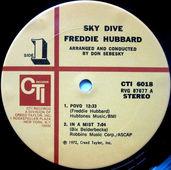 Freddie Hubbard - Sky Dive (LP, Album, Gat) (Very Good Plus (VG+)) - Image 5