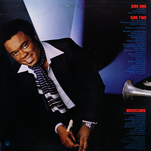 Freddie Hubbard - Super Blue (LP, Album, Ter) (Very Good Plus (VG+)) - Image 2