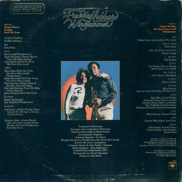 Freddie Hubbard - Windjammer (LP, Album, Pit) (Near Mint (NM or M-)) - Image 2