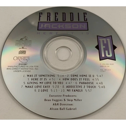 Freddie Jackson - Here It Is (CD, Album, Club) (Very Good (VG)) - Image 3