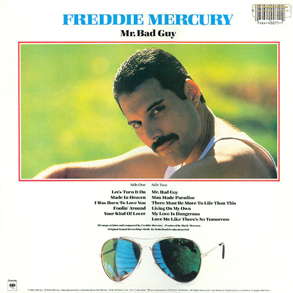 Freddie Mercury - Mr. Bad Guy (LP, Album) (Near Mint (NM or M-)) - Image 2