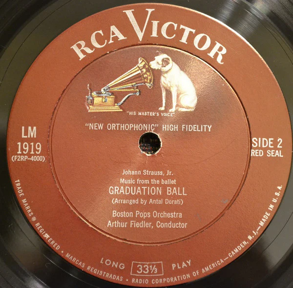 Frédéric Chopin / Johann Strauss Jr., The Boston Pops Orchestra ... Arthur Fiedler - Les Sylphides / Graduation Ball (LP, Mono) (Very Good Plus (VG+)) - Image 4