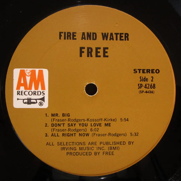 Free - Fire And Water (LP, Album, Pit) (Very Good Plus (VG+)) - Image 4