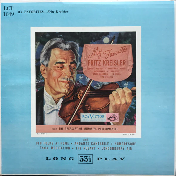 Fritz Kreisler - My Favorites (LP, Mono) (Very Good Plus (VG+))