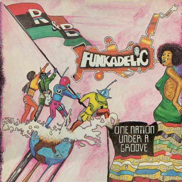 Funkadelic - One Nation Under A Groove (LP, Win + 7", EP + Album, Gat) (Very Good Plus (VG+))