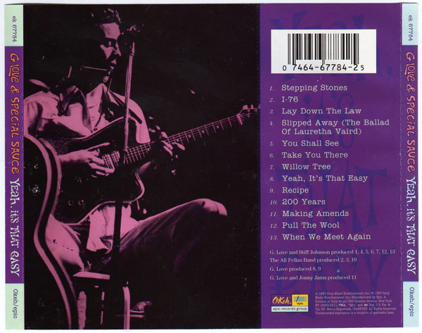 G. Love & Special Sauce - Yeah, It's That Easy (CD, Album) (Very Good Plus (VG+)) - Image 2