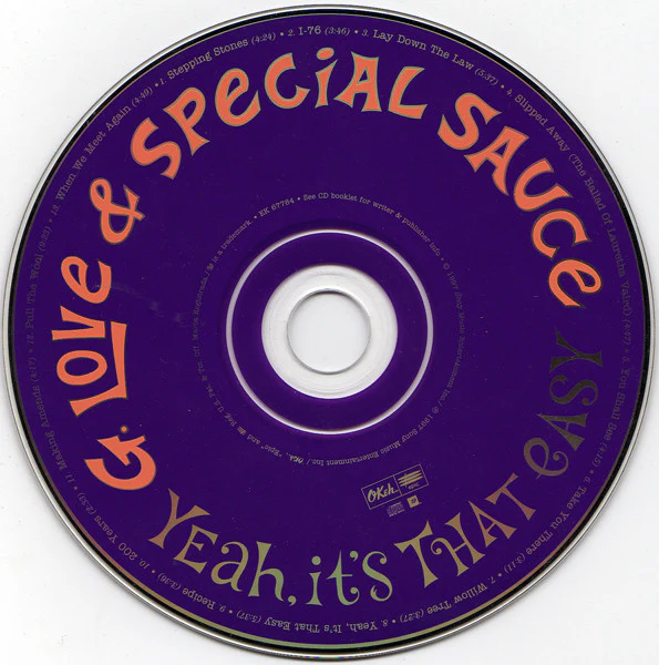 G. Love & Special Sauce - Yeah, It's That Easy (CD, Album) (Very Good Plus (VG+)) - Image 3