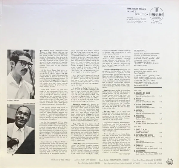 Gabor Szabo - Jazz Raga (LP, Album, Mono) (Very Good (VG)) - Image 3