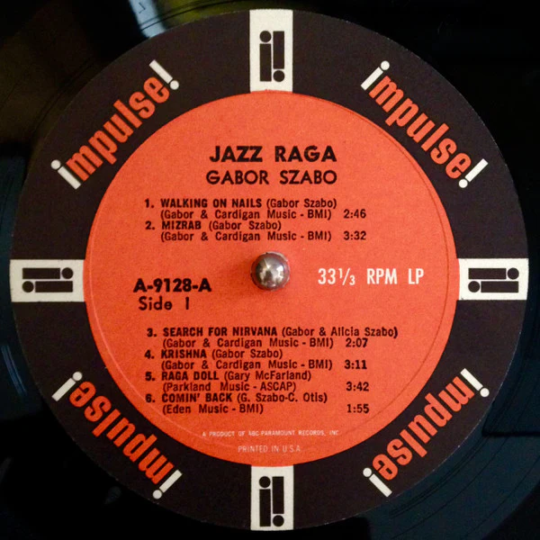 Gabor Szabo - Jazz Raga (LP, Album, Mono) (Very Good (VG)) - Image 5