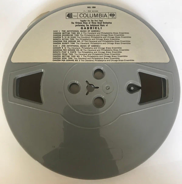 Gabrieli* - The Philadelphia Brass Ensemble*, The Cleveland Brass Ensemble*, The Chicago Brass Ensemble - The Antiphonal Music Of Gabrieli (Reel, 4tr Stereo) (Very Good Plus (VG+)) - Image 3