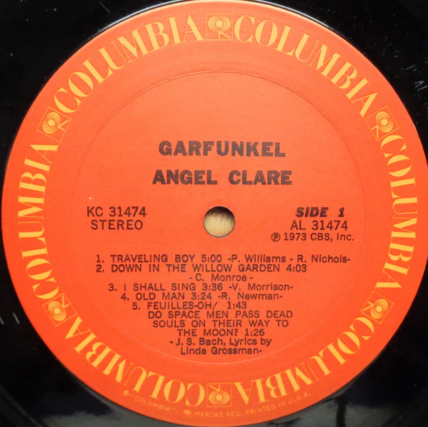 Garfunkel* - Angel Clare (LP, Album, Ter) (Very Good Plus (VG+)) - Image 3