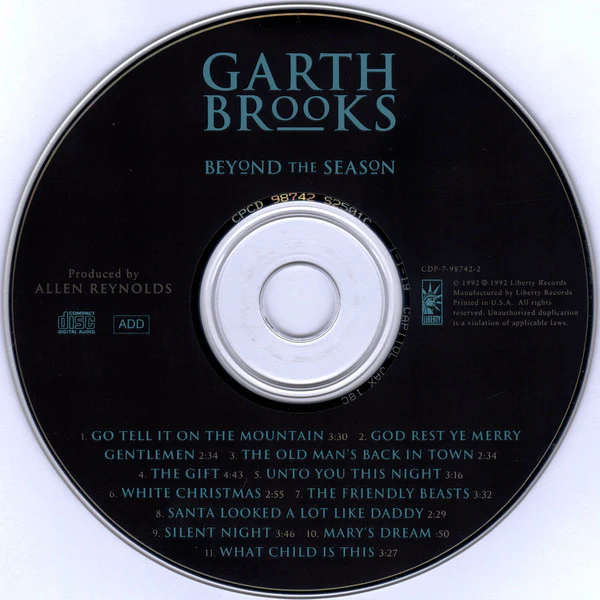 Garth Brooks - Beyond The Season (CD, Album) (Near Mint (NM or M-)) - Image 3