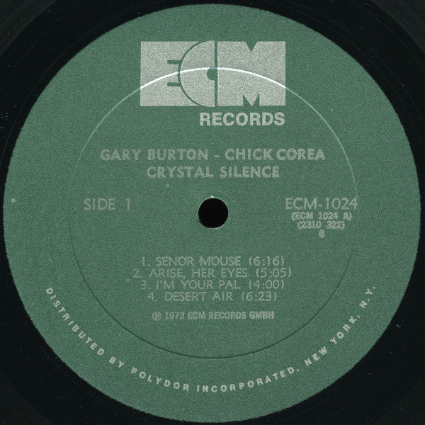 Gary Burton - Chick Corea* - Crystal Silence (LP, Album, All) (Near Mint (NM or M-)) - Image 3