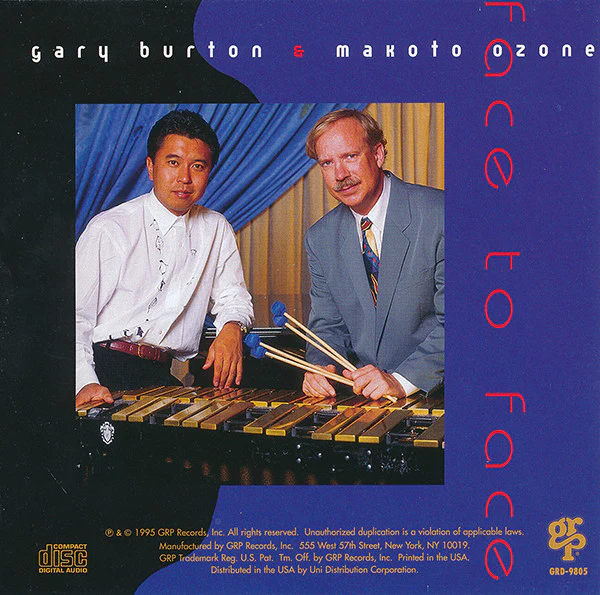 Gary Burton & Makoto Ozone - Face To Face (CD, Album) (Very Good Plus (VG+)) - Image 2