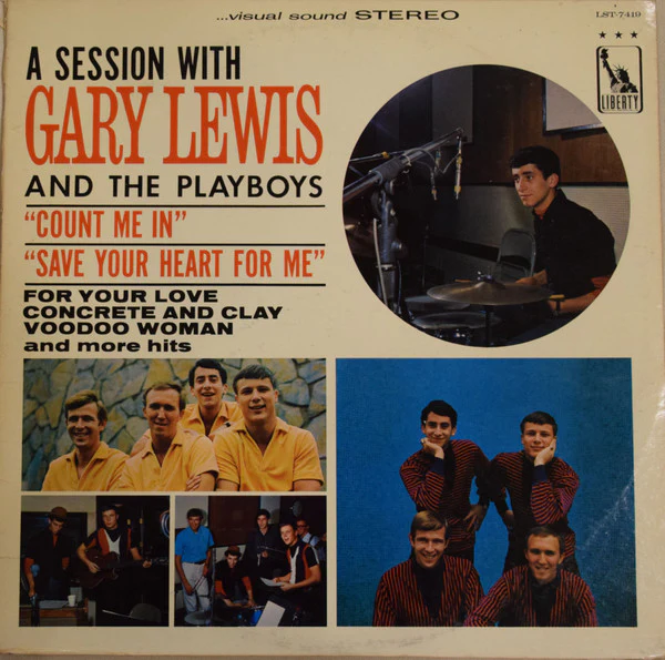 Gary Lewis & The Playboys - A Session With Gary Lewis And The Playboys (LP, Album) (Very Good Plus (VG+))