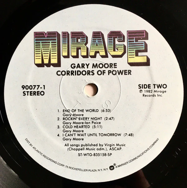 Gary Moore - Corridors Of Power (LP, Album, SP ) (Very Good (VG)) - Image 4