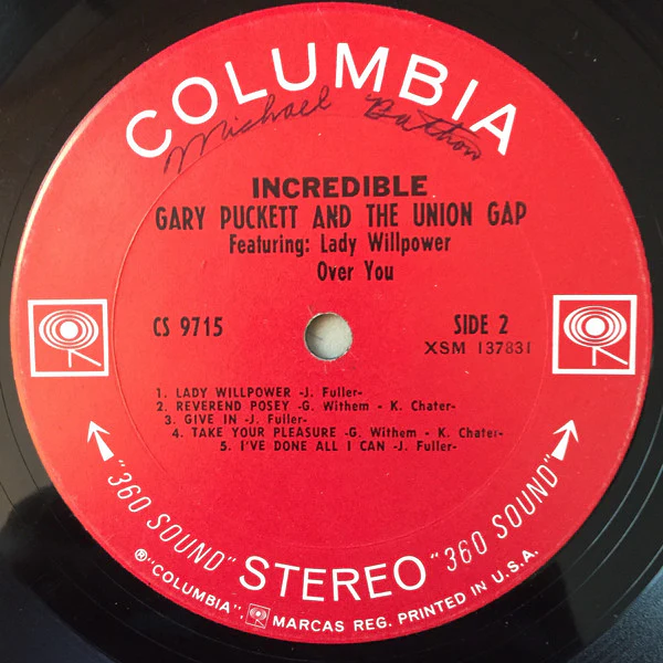 Gary Puckett And The Union Gap* - Incredible (LP, Album, Pit) (Very Good (VG)) - Image 4