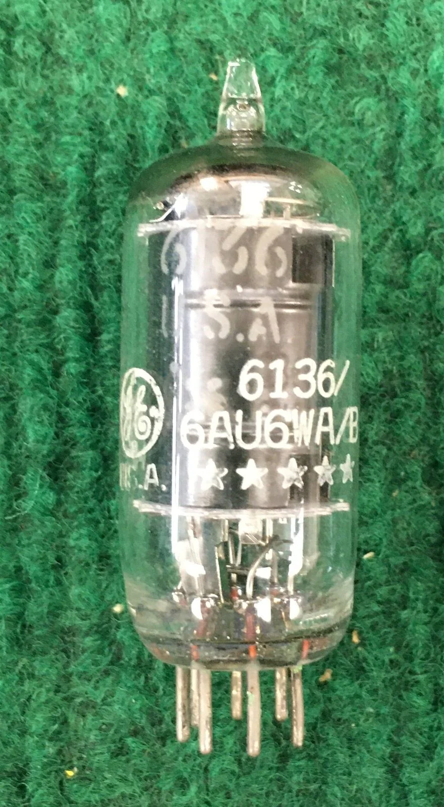 GE * 6AU6WA/6136 Tube * Tested 120 - Image 2