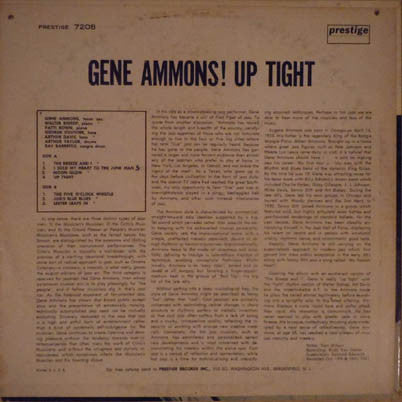 Gene Ammons - Up Tight! (LP, Album) (Very Good (VG)) - Image 3