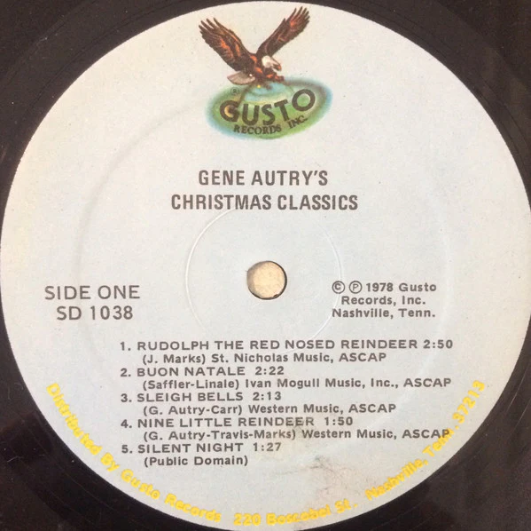 Gene Autry - Gene Autry's Christmas Classics (LP, Album, Comp) (Very Good Plus (VG+)) - Image 3