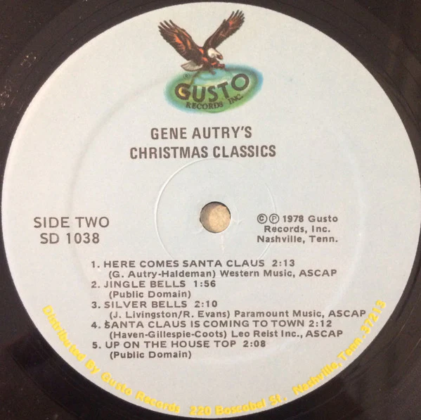 Gene Autry - Gene Autry's Christmas Classics (LP, Album, Comp) (Very Good Plus (VG+)) - Image 4